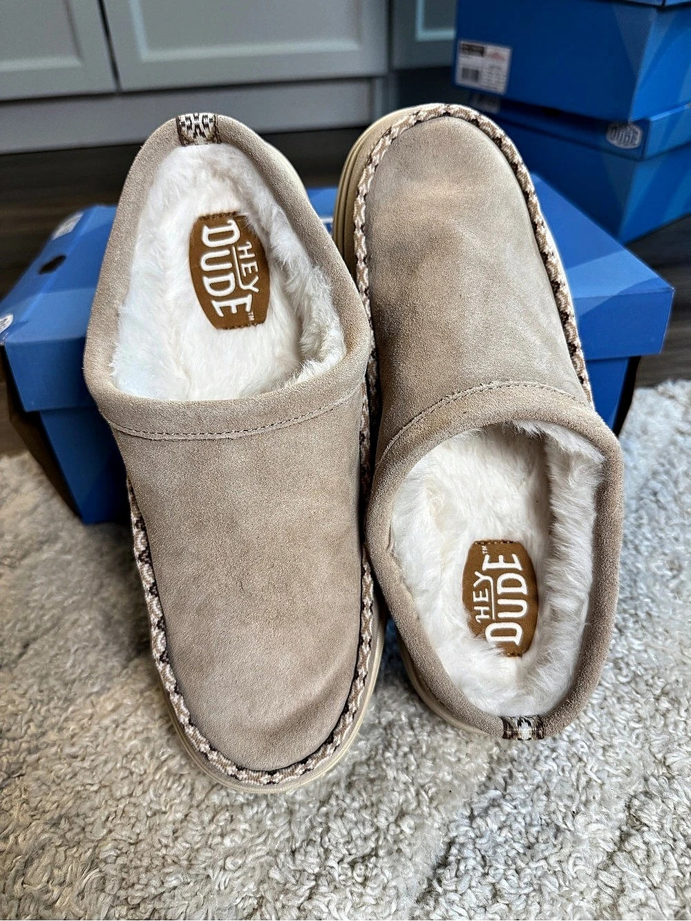 Hey Dude Wendy Toastee Clog Sesame US 8 Like New